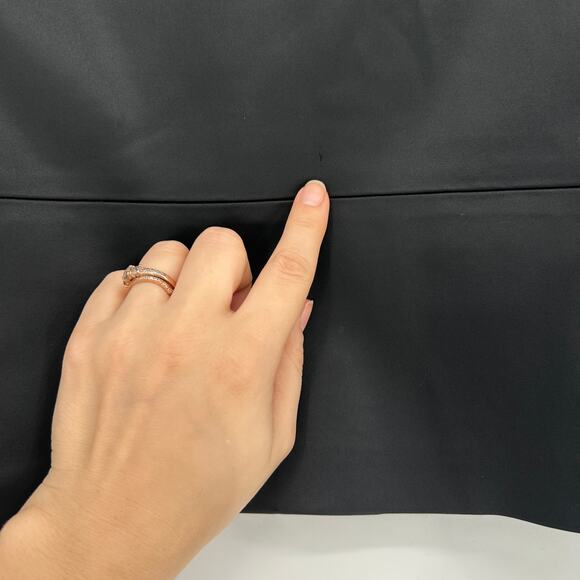 JAX Black Satin Cocktail Dress LBD Womens 2 Holiday Party Event NYE Evening Chic - Picture 8 of 9